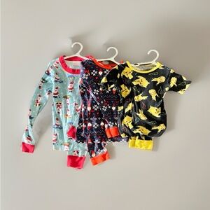 Lot Of 3 Sets Boys Sleepers/Pajamas (Size:8) Pre-owned (#130)